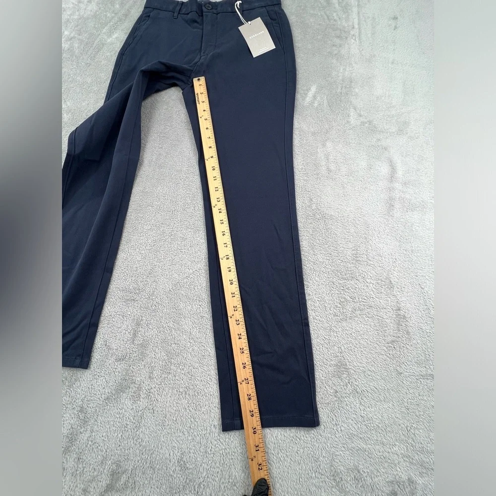 NEW Everlane 30‎ x 30 Uniform Slim Fit Blue The Performance Chino Cotton Pants